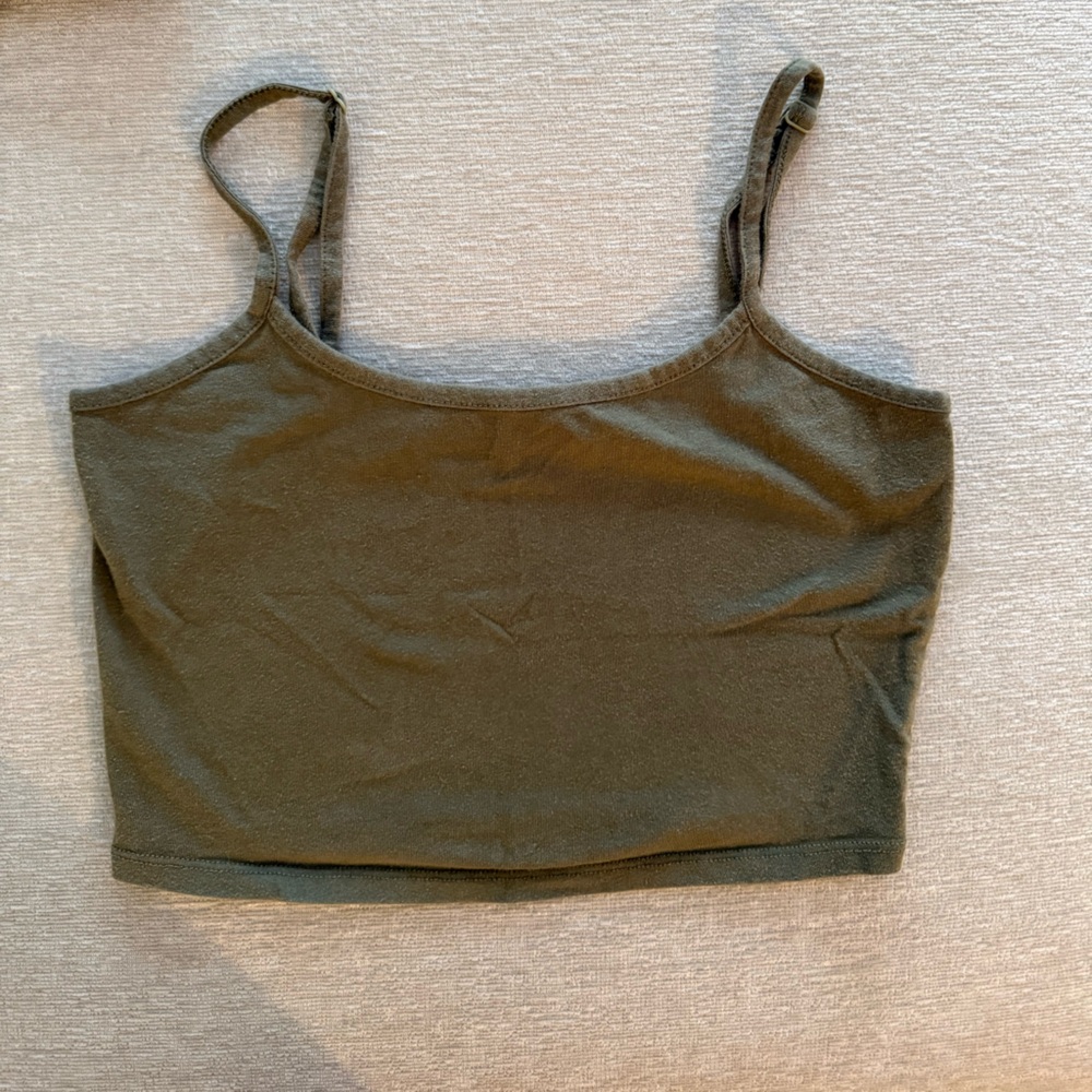 Bozzolo Olive Green Tank Top